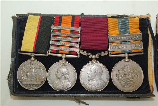 A Victorian/Edward VI African Service group of four to Sergent D.McKenzie Cameron Highlanders,